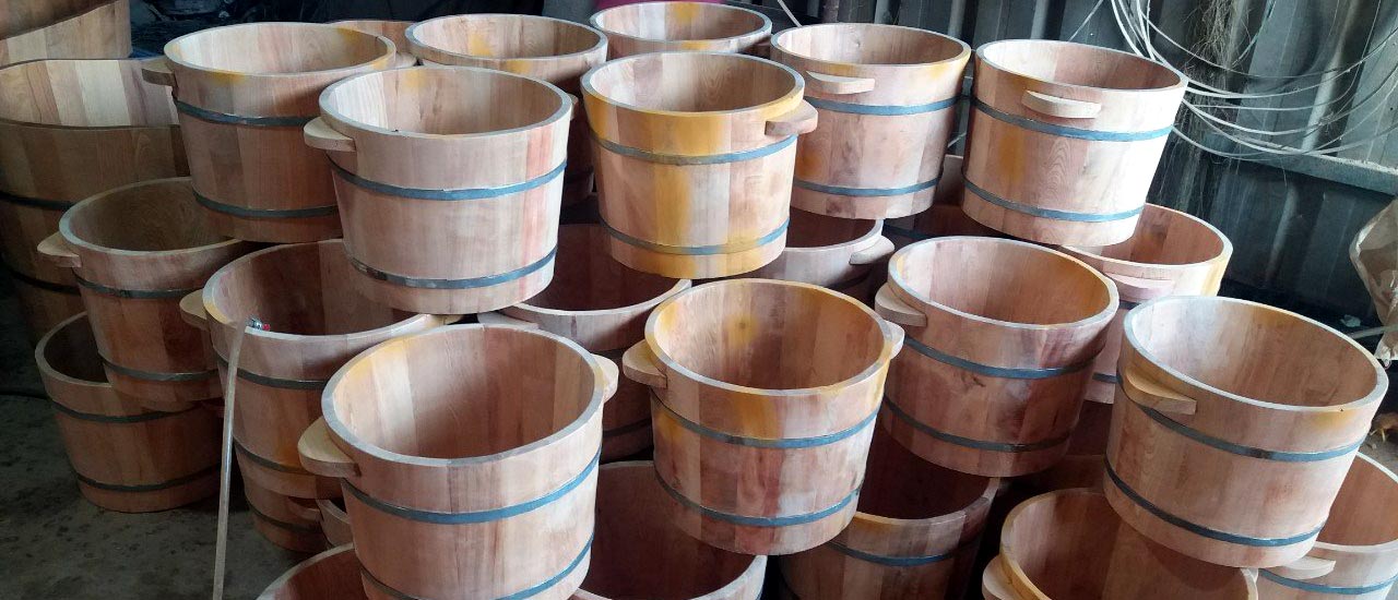 Bồn gỗ ngâm chân