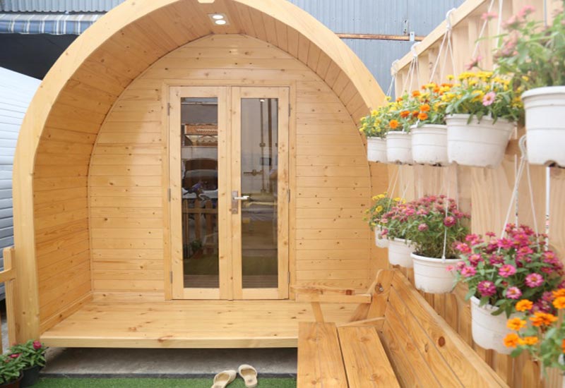 Không gian lãng mạn ở những căn nhà gỗ tự nhiên